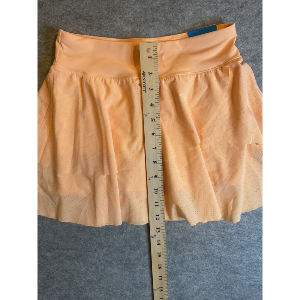 DSG Girls Mid-Rise Skort Peach Orange Athletic Tennis Skirt Size M 10-12 NWT - Picture 4 of 12